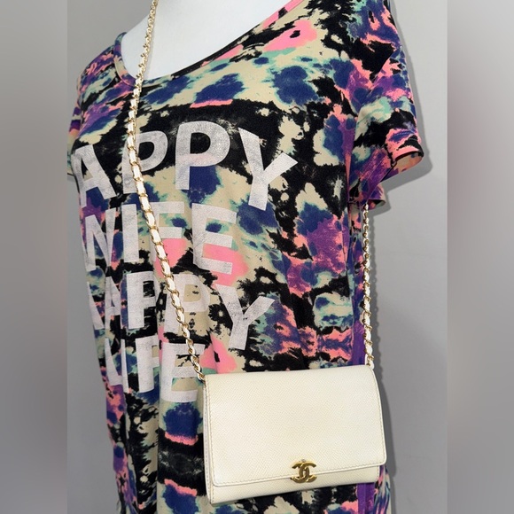 CHANEL Caviar CC Wallet with unbranded Chain - Picture 5 of 15